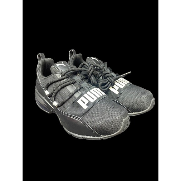 PUMA Cell Regulate PS Toddler -‎ Youth Running Shoes Size 13C Black White NIB - Picture 1 of 9